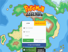 Tablet Screenshot of pokemonlegends.com